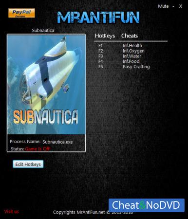 Subnautica  Trainer +5 Build 39786: 64-bit {MrAntiFun}