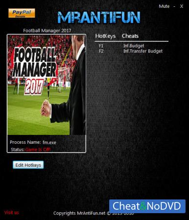 Football Manager 2017  Trainer +2 v17.1.1 {MrAntiFun}