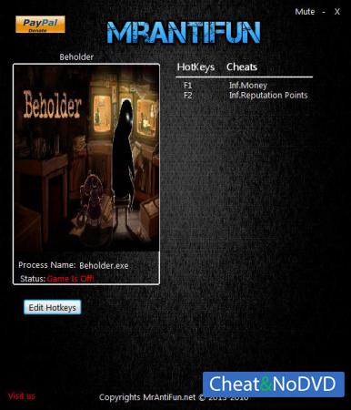 Beholder  Trainer +2 v1.00 {MrAntiFun}