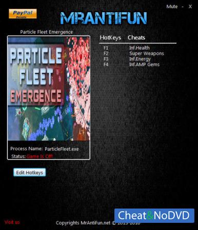 Particle Fleet: Emergence  Trainer +4 v1.02 {MrAntiFun}