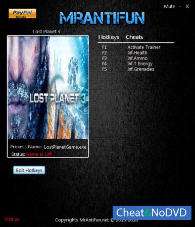 Lost Planet 3  Trainer +4 v1.0.10246 {MrAntiFun}