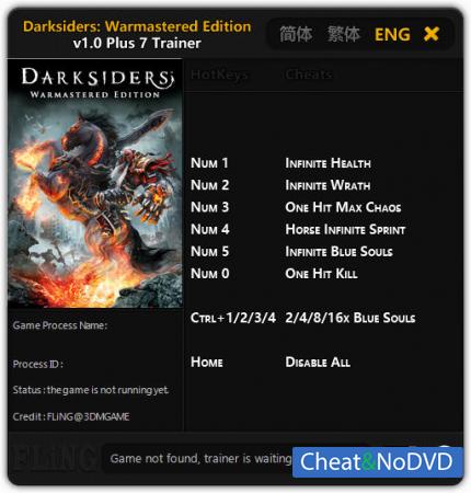 Darksiders Warmastered Edition  Trainer +7 v1.0 FLiNG}