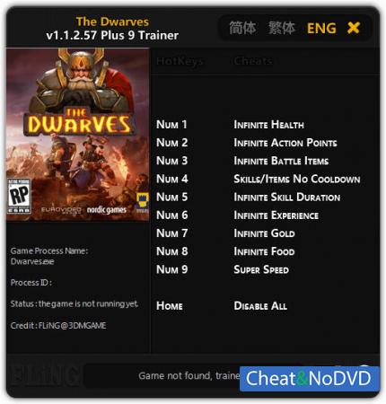 The Dwarves  Trainer +9 v1.1.2.57 {FLiNG}