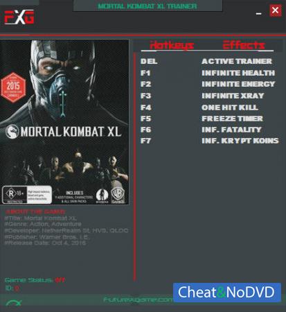 Mortal Kombat XL  Trainer +7 Latest Steam {FutureX}