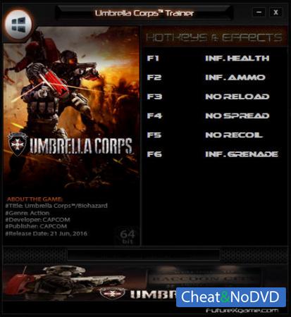 Umbrella Corps  Trainer +6 Update 08.06.2016 {FutureX} 