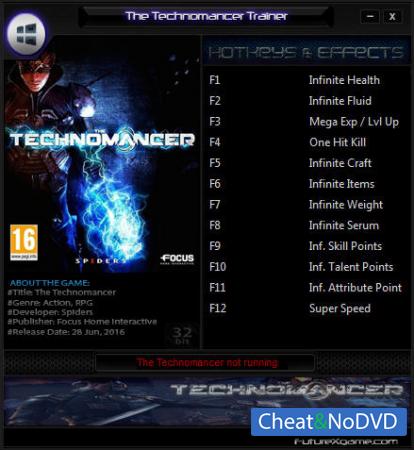 The Technomancer  Trainer +12 Update 30.06.2016 {FutureX}