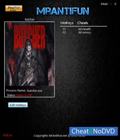 Butcher  Trainer +2 v1.0 {MrAntiFun}