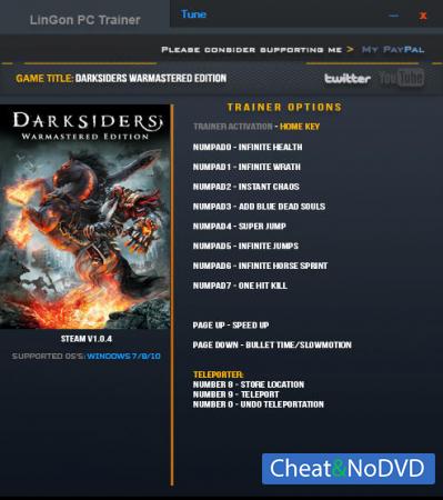 Darksiders Warmastered Edition  Trainer +11 v1.0.4 {LinGon}