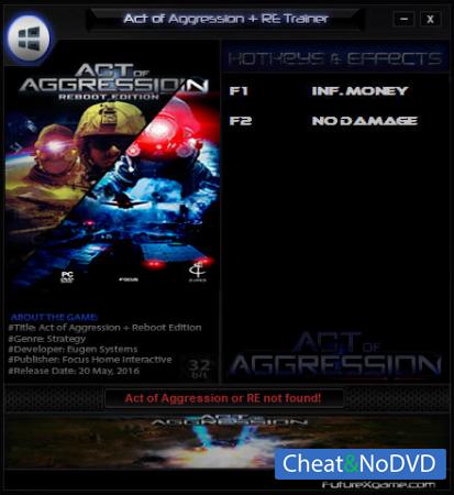 Act of Aggression - Reboot Edition  Trainer +2 v2016.05.21 {FutureX} 