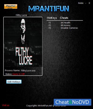 Filthy Lucre  Trainer +3 v1.00 {MrAntiFun}