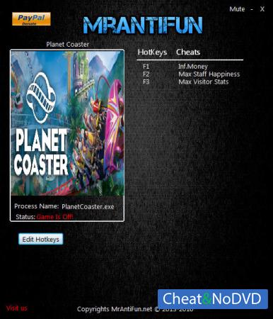 Planet Coaster  Trainer +3 v1.1.1.37699 {MrAntiFun}