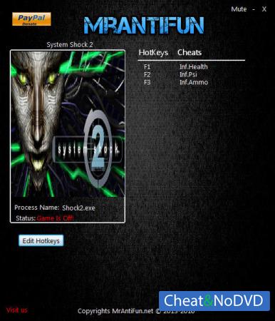 System Shock 2  Trainer +3 v2.45 {MrAntiFun}