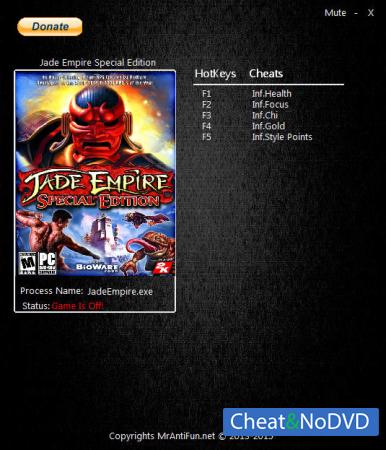 Jade Empire: Special Edition  Trainer +5 Latest Origin {MrAntiFun}