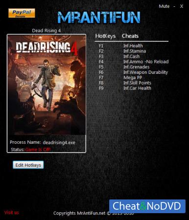 Dead Rising 4  Trainer +10 v3.0.1.2 {MrAntiFun}