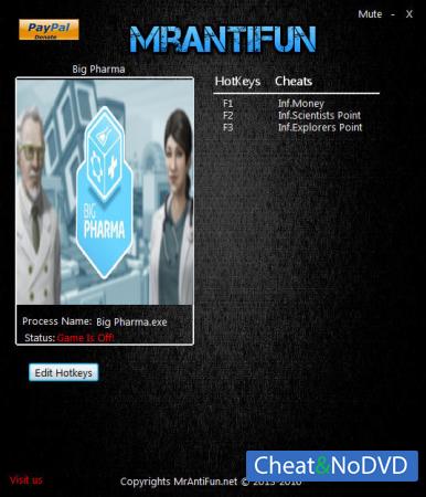 Big Pharma   Trainer +3 v1.06.03 {MrAntiFun}