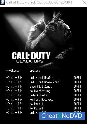 Call of Duty: Black Ops  Trainer +9 v0.305 - 05.125430.1 {LIRW GHL}