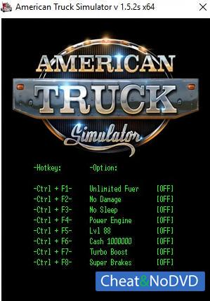 American Truck Simulator  Trainer +8 v1.5.2s 64bit {LIRW GHL} 