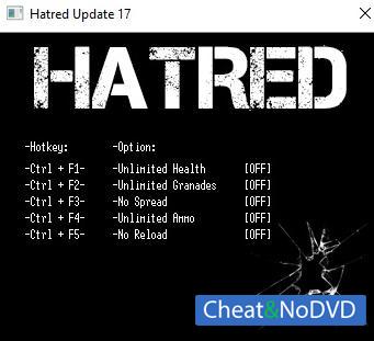 Hatred  Trainer +5 Update 17 {LIRW GHL}