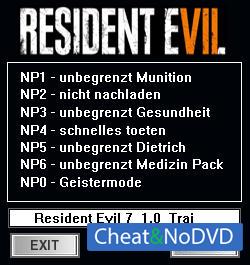 Resident Evil 7: Biohazard  Trainer +7 v1.0 {dR.oLLe} 