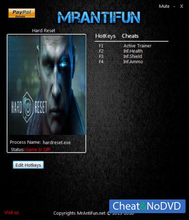 Hard Reset  Trainer +3 v12.29.2016 {MrAntiFun}