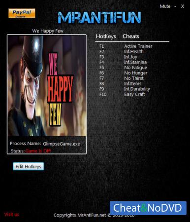 We Happy Few  Trainer +9 v35033 {MrAntiFun}