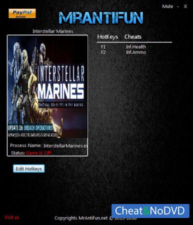 Interstellar Marines  Trainer +2 Build 26 {MrAntiFun}