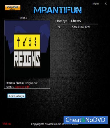 Reigns  Trainer +1 v01.17.2017 {MrAntiFun}