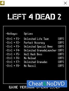 Left 4 Dead 2  Trainer +8 v2.1.4.7 {LIRW GHL}