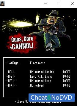 Guns, Gore and Cannoli  Trainer +4 v1.2.9 {LIRW GHL}