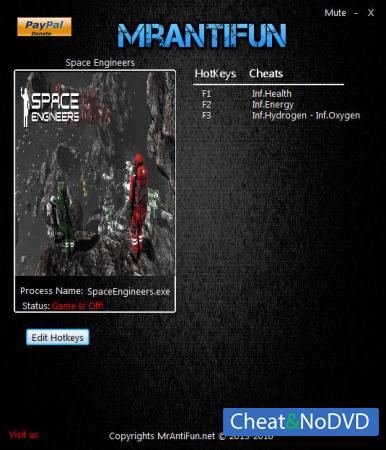 Space Engineers  Trainer +4 v1.172 64bit {MrAntiFun}