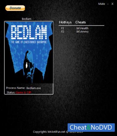 Bedlam  Trainer +2 v1.00 {MrAntiFun}