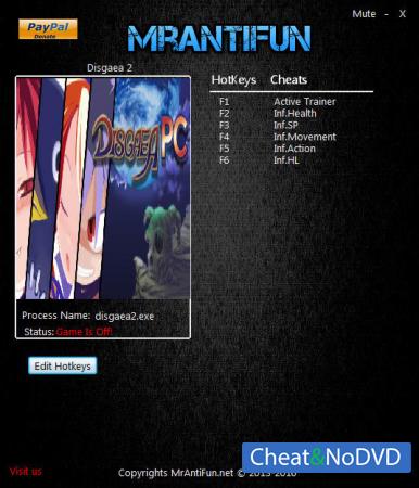 Disgaea 2 PC  Trainer +5 v1.0.0.1 {MrAntiFun}