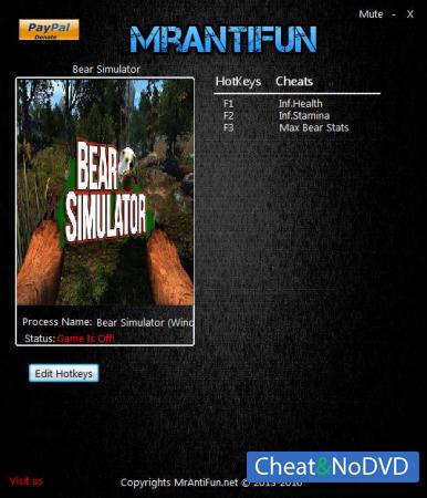 Bear Simulator  Trainer +3 v1.00 64bit {MrAntiFun}