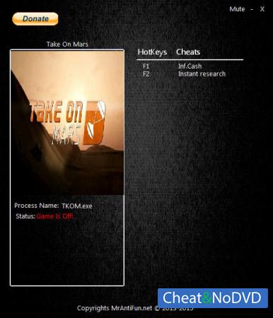 Take On Mars  trainer +2 v0.9.0223 {MrAntiFun}