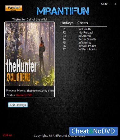 theHunter: Call of the Wild  Trainer +7 v1.00 {MrAntiFun}