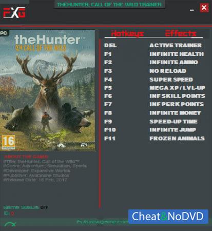 theHunter: Call of the Wild  Trainer +11 v1.01 {FutureX} 