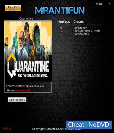 Quarantine  Trainer +3 v02.10.2017 {MrAntiFun}