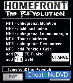 Homefront: The Revolution  Trainer +8 v6.03.17 {dR.oLLe} 