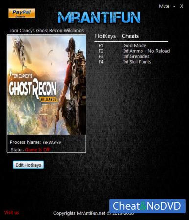 Tom Clancys Ghost Recon Wildlands  Trainer +5 v1.0 {MrAntiFun}