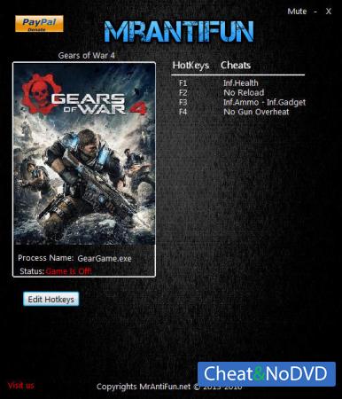 Gears of War 4  Trainer +5 v9.7.0.2 {MrAntiFun}