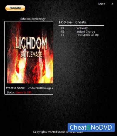 Lichdom: Battlemage  Trainer +3 Build 70219 64bit {MrAntiFun}