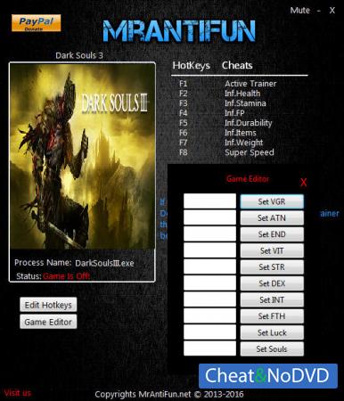 Dark Souls 3  Trainer +17 v1.11 {MrAntiFun}