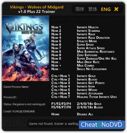 Vikings - Wolves of Midgard  Trainer +22 v1.0 {FLiNG}