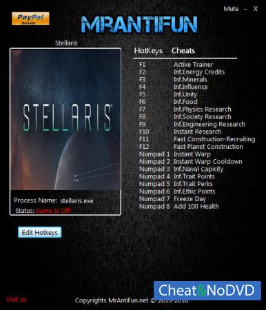 Stellaris  Trainer +19 v1.5.1 {MrAntiFun}