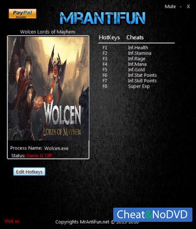 Wolcen: Lords of Mayhem  Trainer +8 v0.4.0 {MrAntiFun}