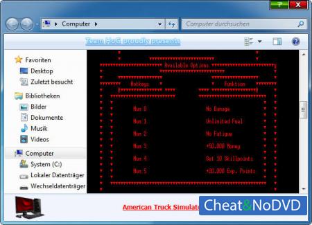 American Truck Simulator  Trainer +6 v1.6.1.8s {HoG}