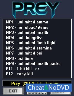 Prey 2017  Trainer +12 v1.0 {dR.oLLe}