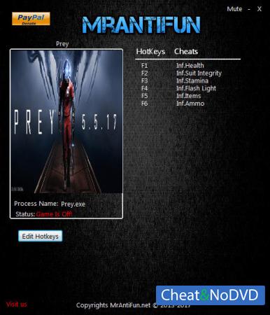 Prey 2017  Trainer +6 v1.00 {MrAntiFun}