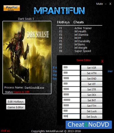 Dark Souls 3  Trainer +17 v1.14 {MrAntiFun}