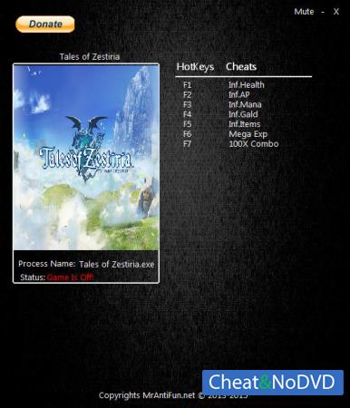 Tales of Zestiria  Trainer +7 v1.00 {MrAntiFun}